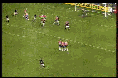 frappe de juninho contre  psv